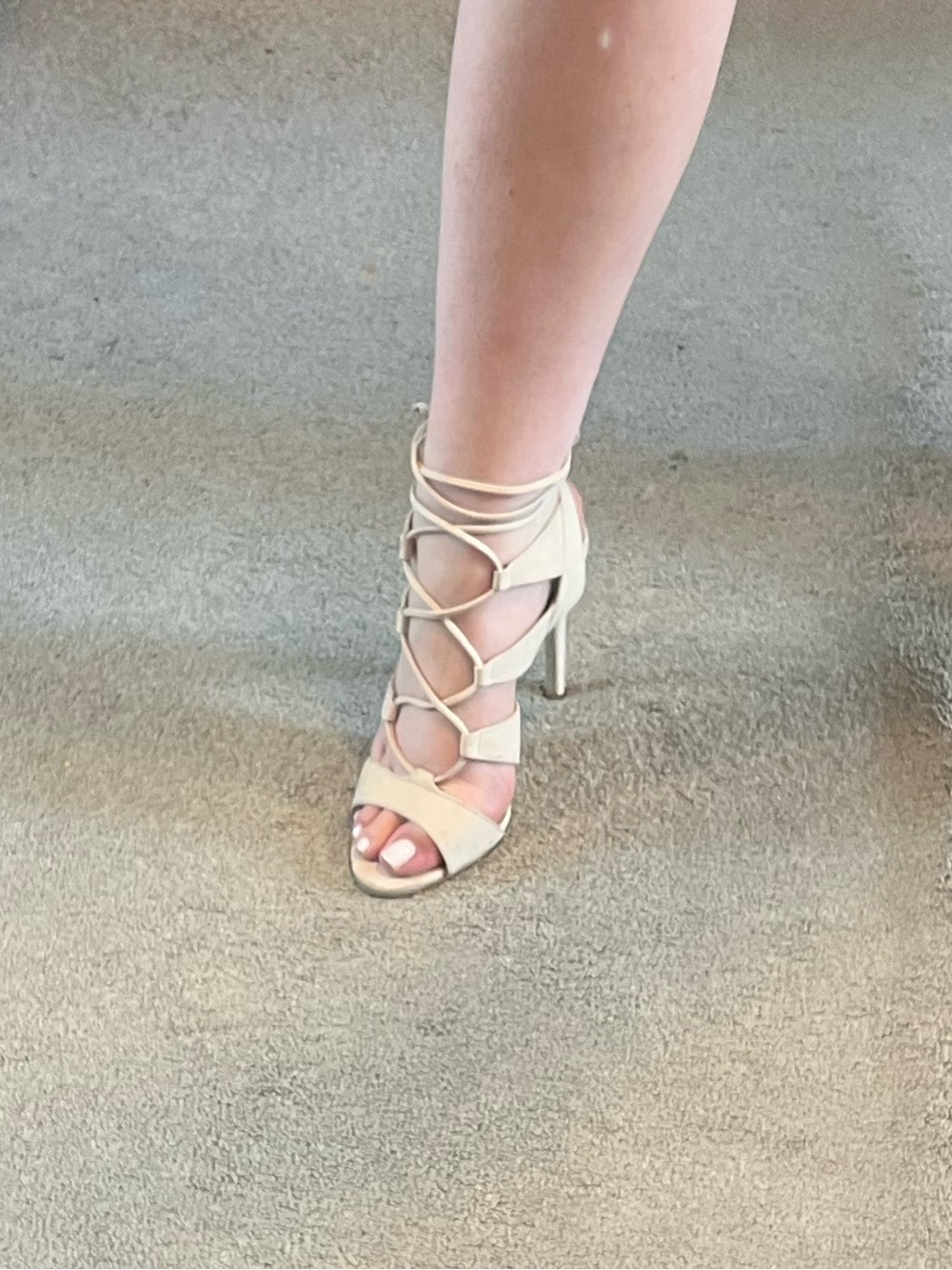 Steve Madden Lace-Up Strappy High Heel Sandals
